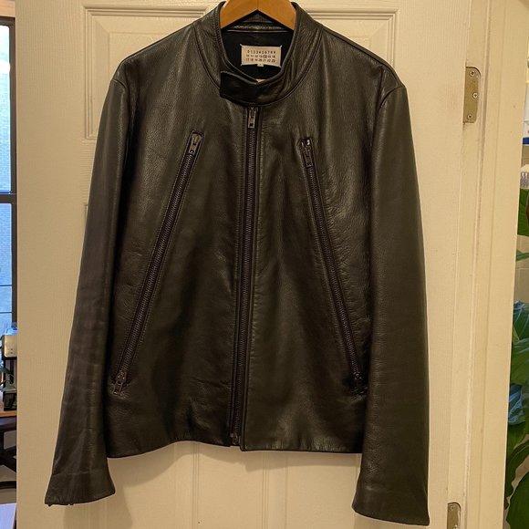 Maison Margiela 5 Zip in Black Leather - Picture 3 of 14